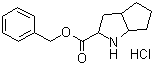 structure of CAS# 93779-29-4, (S,S)-2-氮杂双环[3,3,0]辛烷-3-羧酸苄酯盐酸盐