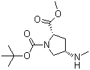 CAS # 937799-61-6, (2S,4S)-4-(Methylamino)-1,2-pyrrolidinedicarboxylic acid 1-(tert-butyl) 2-methyl ester