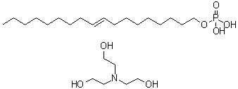 CAS 登录号：93839-08-8, 9-十八碳烯-1-醇磷酸氢酯三乙醇胺盐