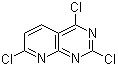 structure of CAS# 938443-20-0, 2,4,7-Trichloropyrido[2,3-d]pyrimidine