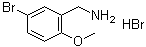 CAS # 939044-31-2, 5-Bromo-2-methoxybenzenemethanamine hydrobromide (1:1)