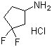structure of CAS# 939398-48-8, 3,3-Difluorocyclopentanamine hydrochloride