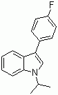CAS # 93957-49-4, 3-(4-Fluorophenyl)-1-isopropyl-1H-indole, 1-Isopropyl-3-(4-flrorophenyl)-indole