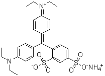CAS 登录号：93963-02-1, N-[4-[[4-(二乙基氨基)苯基](2,4-二磺基苯基)亚甲基]-2,5-环己二烯-1-亚基]-N-乙基-乙铵内盐铵盐