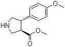 CAS # 939758-17-5, trans-Methyl 4-(4-methoxyphenyl)pyrrolidine-3-carboxylate