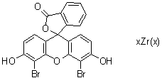 CAS # 93980-88-2, D&C Orange 5 zirconium lake, 4',5'-Dibromo-3',6'-dihydroxy-spiro[isobenzofuran-1(3H),9'-[9H]xanthen]-3-one zirconium salt (1:x)