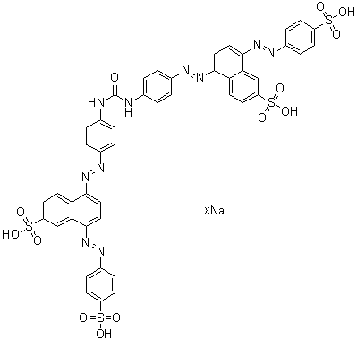 CAS 登录号：93982-54-8, 5,5'-[羰基二(亚氨基-4,1-亚苯基偶氮)]二[8-[(4-磺基苯基)偶氮]-2-萘磺酸钠盐