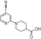 CAS # 939986-83-1, 1-(4-Cyano-2-pyridinyl)-4-piperidinecarboxylic acid