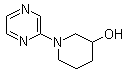 structure of CAS# 939986-87-5, 1-(2-Pyrazinyl)-3-piperidinol