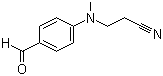 structure of CAS# 94-21-3, 4-[(2-Cyanoethyl)methylamino]benzaldehyde