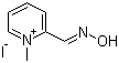 CAS # 94-63-3, Pralidoxime iodide, 2-[(Hydroxyimino)methyl]-1-methylpyridinium iodide, 2-Pyridinealdoxime methiodide