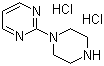 structure of CAS# 94021-22-4, 1-(2-嘧啶基)哌嗪二盐酸盐