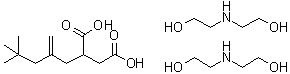 CAS 登录号：94088-57-0, (4,4-二甲基-2-亚甲基戊基)丁二酸双二乙醇胺盐