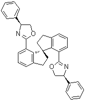 structure of CAS# 940880-69-3, (4S,4'S)-2,2'-[(1S)-2,2',3,3'-四氢-1,1'-螺双[1H-茚]-7,7'-二基]二[4,5-二氢-4-苯基恶唑]