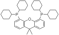 structure of CAS# 940934-47-4, 4,5-Bis(dicyclohexylphosphino)-9,9-dimethyl-9H-xanthene