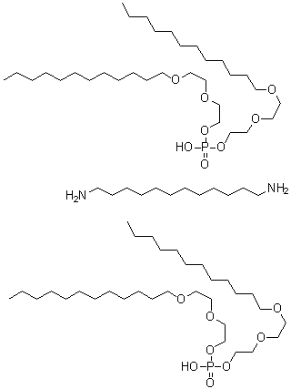 CAS # 94108-72-2, 1,12-Dodecanediamine bis[bis[2-[2-(dodecyloxy)ethoxy]ethyl] phosphate]