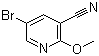 structure of CAS# 941294-54-8, 5-Bromo-2-methoxy-3-pyridinecarbonitrile