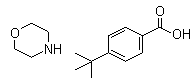 CAS # 94135-64-5, Morpholine 4-(1,1-dimethylethyl)benzoate, 4-(1,1-Dimethylethyl)benzoic acid compd. with morpholine (1:1)