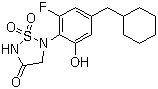 CAS 登录号：941607-78-9, 5-[4-(环己基甲基)-2-氟-6-羟基苯基]-1,2,5-噻二唑烷-3-酮 1,1-二氧化物