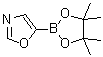 structure of CAS# 942070-84-0, 5-(4,4,5,5-Tetramethyl-1,3,2-dioxaborolan-2-yl)-1,3-oxazole