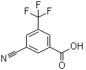 structure of CAS# 942077-16-9, 3-Cyano-5-(trifluoromethyl)benzoic acid