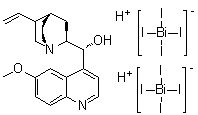 CAS 登录号：94233-33-7, (8alpha,9R)-6'-甲氧基-辛可宁-9-醇二[(T-4)-四碘铋酸盐]