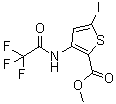 structure of CAS# 942589-44-8, Methyl 5-iodo-3-[(2,2,2-trifluoroacetyl)amino]thiophene-2-carboxylate
