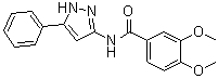 structure of CAS# 942655-44-9, 3,4-二甲氧基-N-(5-苯基-1H-吡唑-3-基)苯甲酰胺