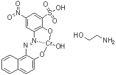 CAS # 94276-27-4, 2-Aminoethanol hydroxy[2-hydroxy-3-[(2-hydroxy-1-naphthalenyl)azo]-5-nitrobenzenesulfonato(3-)]chromate(1-)
