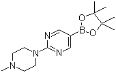 structure of CAS# 942922-07-8, 2-(4-甲基哌嗪)嘧啶-5-硼酸频哪醇酯