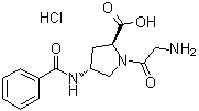 CAS 登录号：943133-81-1, (4R)-甘氨酰基-4-(苯甲酰基氨基)-L-脯氨酸盐酸盐