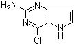 structure of CAS# 943736-58-1, 4-Chloro-5H-pyrrolo[3,2-d]pyrimidin-2-amine