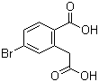 structure of CAS# 943749-63-1, 4-Bromo-2-(carboxymethyl)benzoic acid