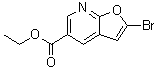 structure of CAS# 944709-58-4, 2-溴呋喃并[2,3-b]吡啶-5-羧酸乙酯