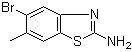 structure of CAS# 944887-82-5, 2-氨基-5-溴-6-甲基苯并噻唑