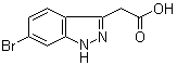 structure of CAS# 944904-66-9, 6-溴-1H-吲唑-3-乙酸