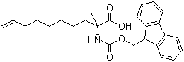 structure of CAS# 945212-26-0, (2R)-2-[[(9H-Fluoren-9-ylmethoxy)carbonyl]amino]-2-methyl-9-decenoic acid