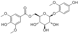 CAS # 945259-61-0, 4'-Hydroxy-2'-methoxyphenol 1-O-beta-D-(6-O-syringyl) glucopyranoside