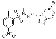 CAS # 945619-31-8, cis-PIK 75, 2-Methyl-5-nitrobenzenesulfonic acid (2E)-2-[(6-bromoimidazo[1,2-a]pyridin-3-yl)methylene]-1-methylhydrazide