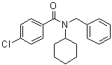 structure of CAS# 945714-67-0, 4-氯-N-环己基-N-(苯基甲基)苯甲酰胺