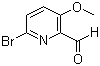 structure of CAS# 945954-95-0, 6-溴-3-甲氧基吡啶-2-甲醛