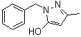 CAS 登录号：946-24-7, 3-甲基-1-(苯基甲基)-1H-吡唑-5-醇