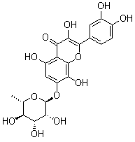 CAS # 94696-39-6, Rhodiolgin, Gossypetin-7-O-L-rhamnopyranoside, 7-[(6-Deoxy-alpha-L-mannopyranosyl)oxy]-2-(3,4-dihydroxyphenyl)-3,5,8-trihydroxy-4H-1-benzopyran-4-one