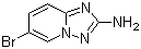 structure of CAS# 947248-68-2, 6-溴-[1,2,4]三唑并[1,5-a]吡啶-2-胺