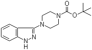 structure of CAS# 947498-81-9, 4-(1H-吲唑-3-基)哌嗪-1-甲酸叔丁酯