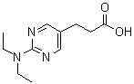 CAS 登录号：948006-29-9, 2-(二乙基氨基)-5-嘧啶丙酸