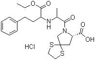 CAS 登录号：94841-17-5, 盐酸螺普利
