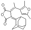 CAS # 94856-25-4, Aberchrome 670, (3E)-3-[1-(2,5-Dimethyl-3-furanyl)ethylidene]dihydro-4-tricyclo[3.3.1.1(3,7)]decylidene-2,5-furandione