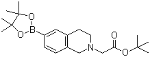 structure of CAS# 949922-33-2, N-(tert-Butoxycarbonylmethyl)-3,4-dihydroisoquinoline-6-boronic acid pinacol ester