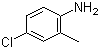 structure of CAS# 95-69-2, 4-Chloro-2-methylaniline